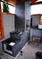 Rekonštrukcia domu Liptovský Mikuláš - kamenný obklad krbu